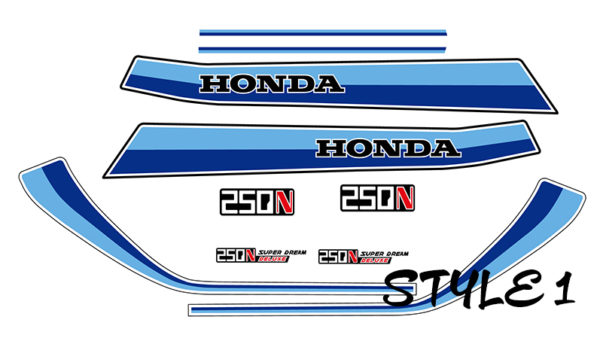 Honda CB 250 N decals kit style 1