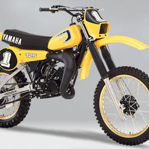 Yamaha YZ 125 1981 yellow decals kit