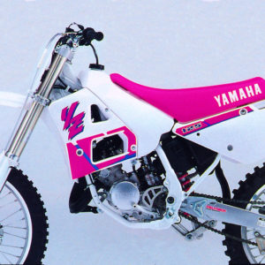 Yamaha YZ 250 1991 white pink decals kit