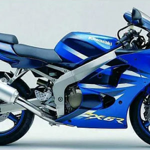 Kawasaki ZX 6R Ninja 2001 blue decals kit