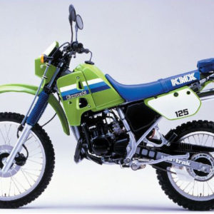 Kawasaki KMX 125 1986 green decals kit