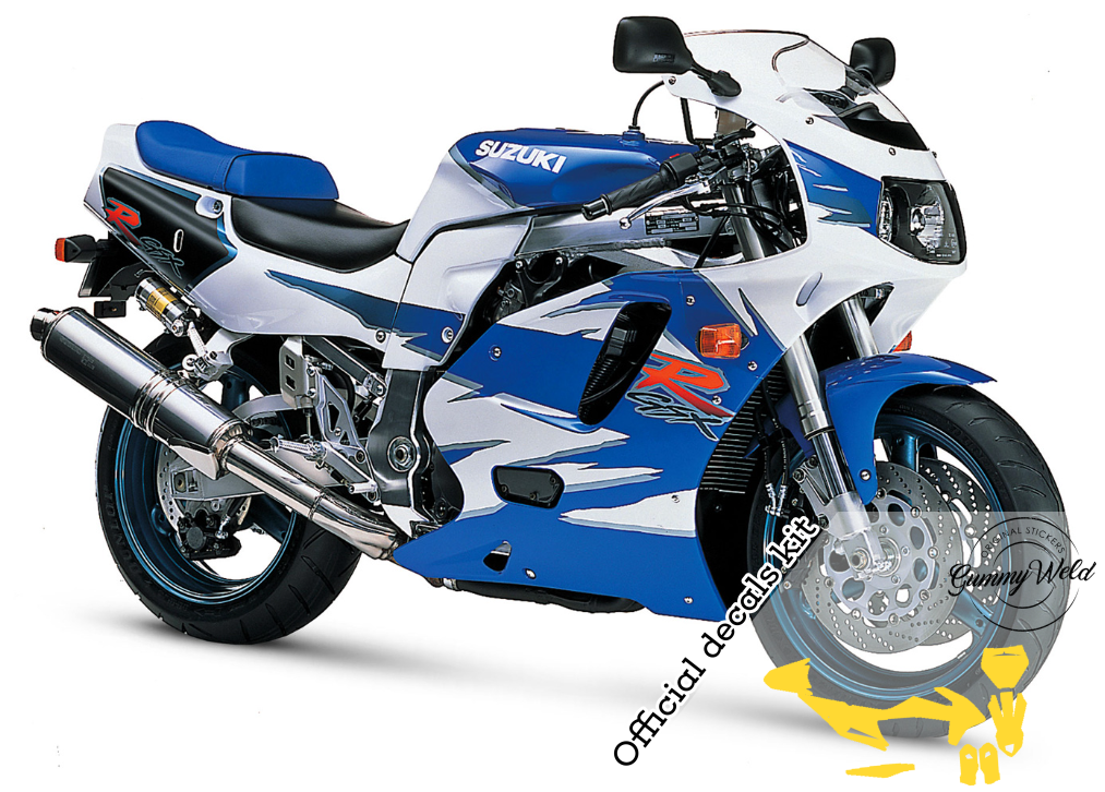 GSXR 750 1995 ORIGINAL STICKERS DECALS KIT Gummy Weld