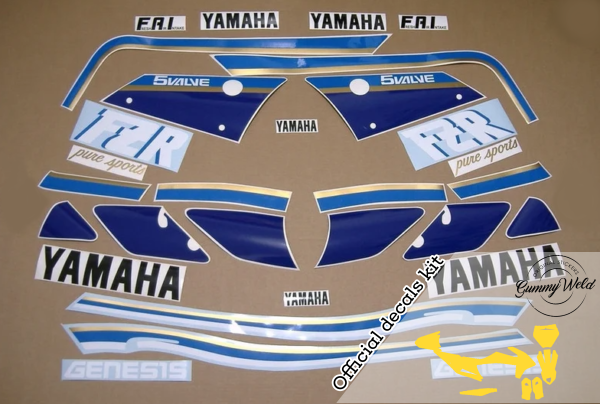 Yamaha FZR 1000 2LA - 1988 - ORIGINAL STICKERS DECALS KIT - Image 2