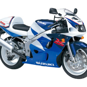 Suzuki GSX R 600 1997 blue white decals kit