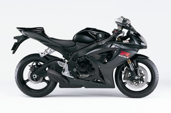 Suzuki GSX R 600 2006 black decals kit