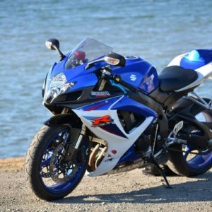 Suzuki GSX R 600 2007 white & blue decals kit