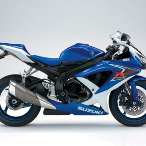 Suzuki GSX R 600 2008 blue decals kit