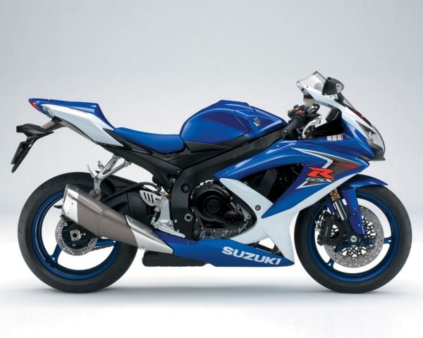 Suzuki GSX R 600 2008 blue decals kit