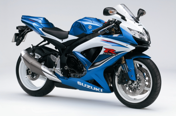 Suzuki GSX R 600 2009 blue decals kit