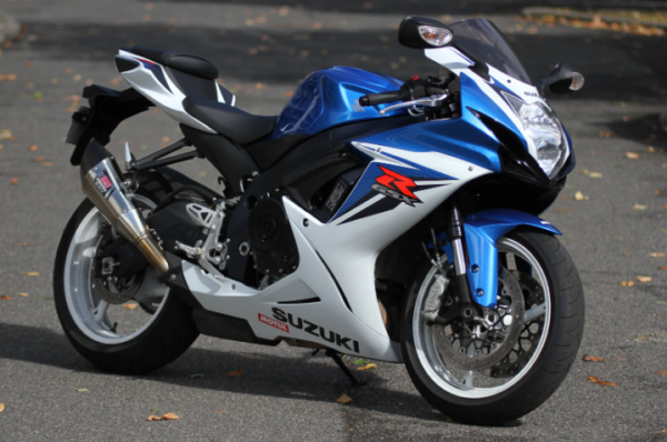 Suzuki GSX R 600 2012 blue white decals kit