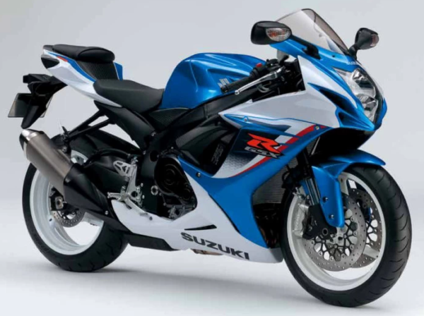 Suzuki GSX R 600 2013 blue decals kit