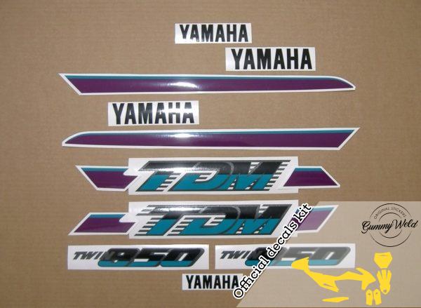 Yamaha TDM850 - 1992 - ORIGINAL STICKERS DECALS KIT - Image 2