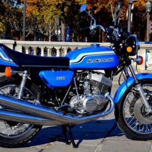 Kawasaki H2 750 1972 blue decals kit
