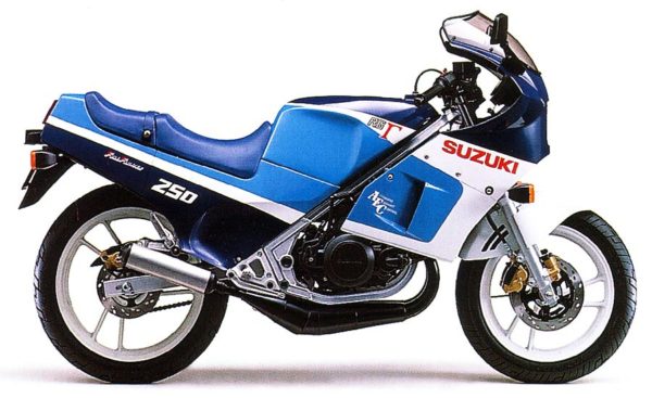 Suzuki 250 RG GAMMA 1986 blue decals kit