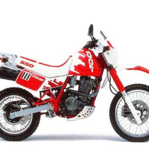 Suzuki DR 650 Dakar 1990 red decals kit