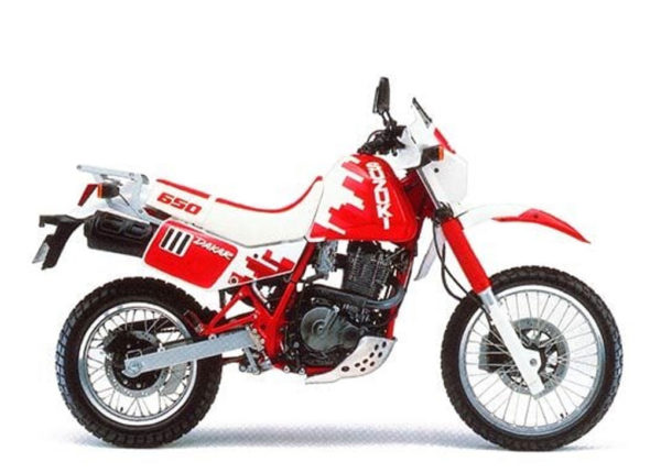 Suzuki DR 650 Dakar 1990 red decals kit
