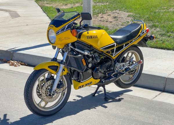 Yamaha RZ350 1984-1985 yellow decals kit